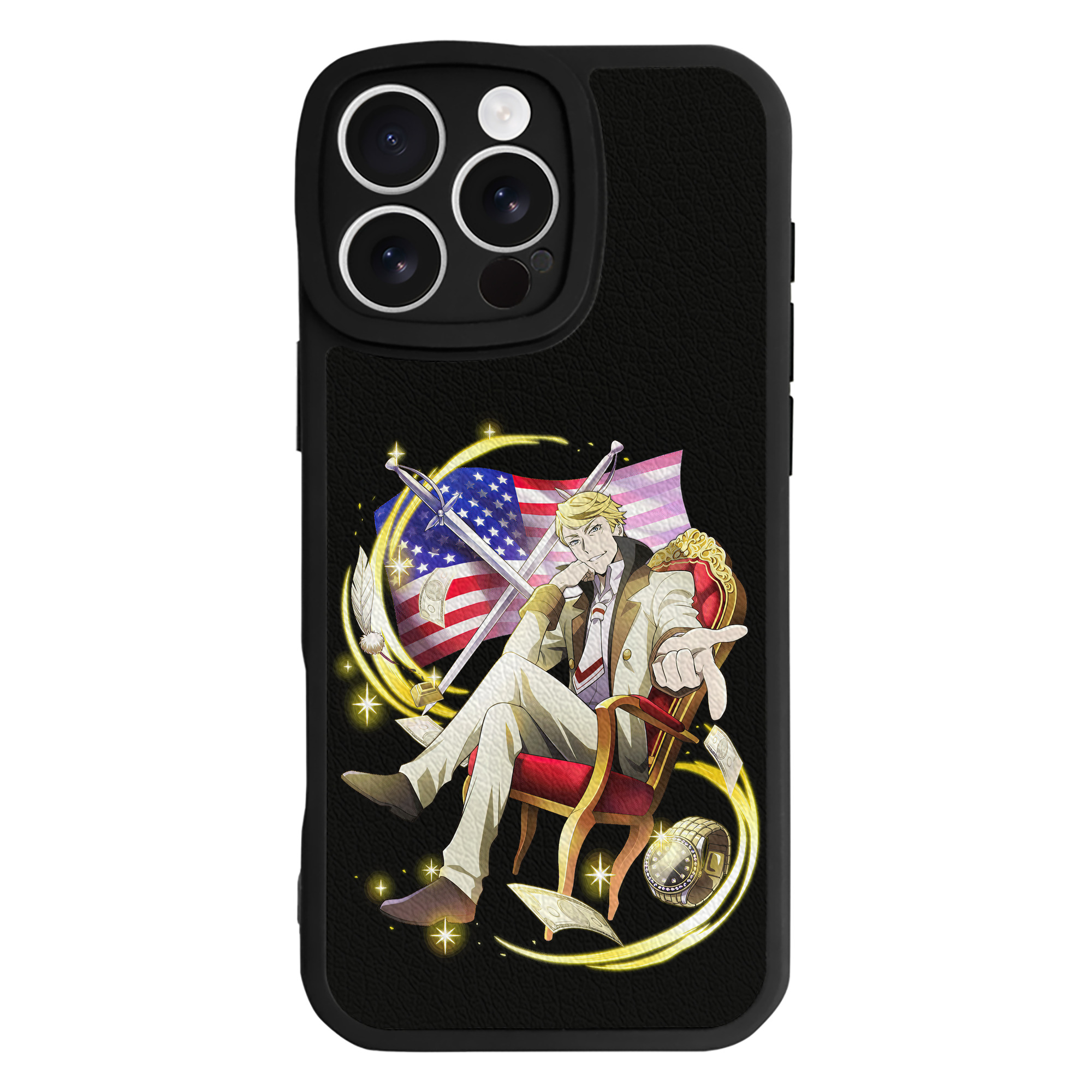 （画像用） 文豪ストレイドッグス Bungo Stray Dogs 【iPhone 16シリーズ対応】シリコンスマホケース（レザー調） 材質：シリコン